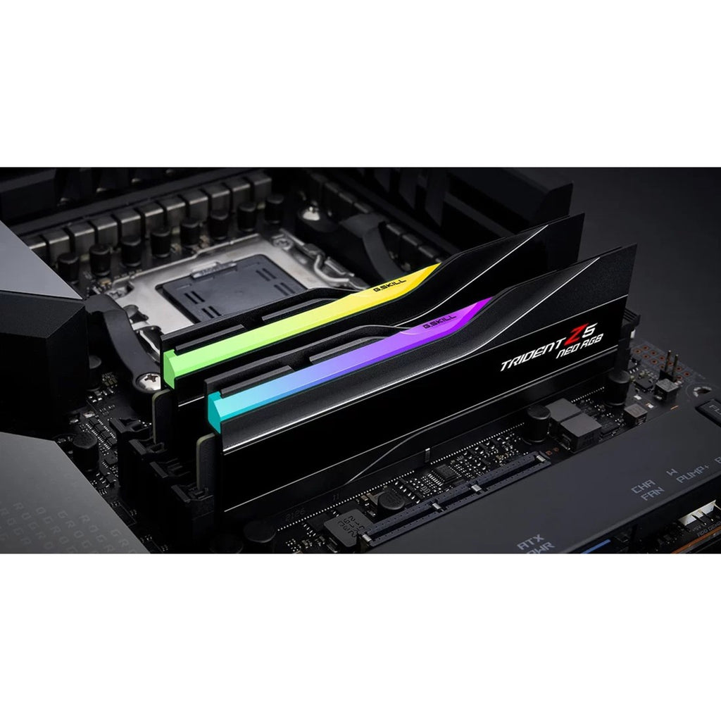 G.skill 64 gb ddr5-6000 (2x 32 gb) kit werkgeheugen (zwart, f5-6000j3040g32gx2-t, trident z5 neo rgb, expo)