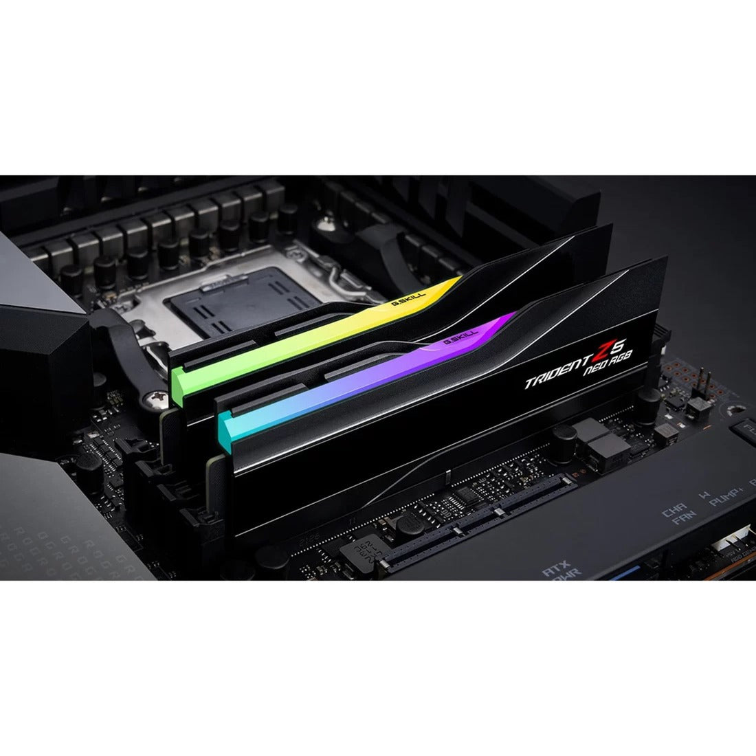 G.skill 64 gb ddr5-6000 (2x 32 gb) kit werkgeheugen (zwart, f5-6000j3040g32gx2-t, trident z5 neo rgb, expo)