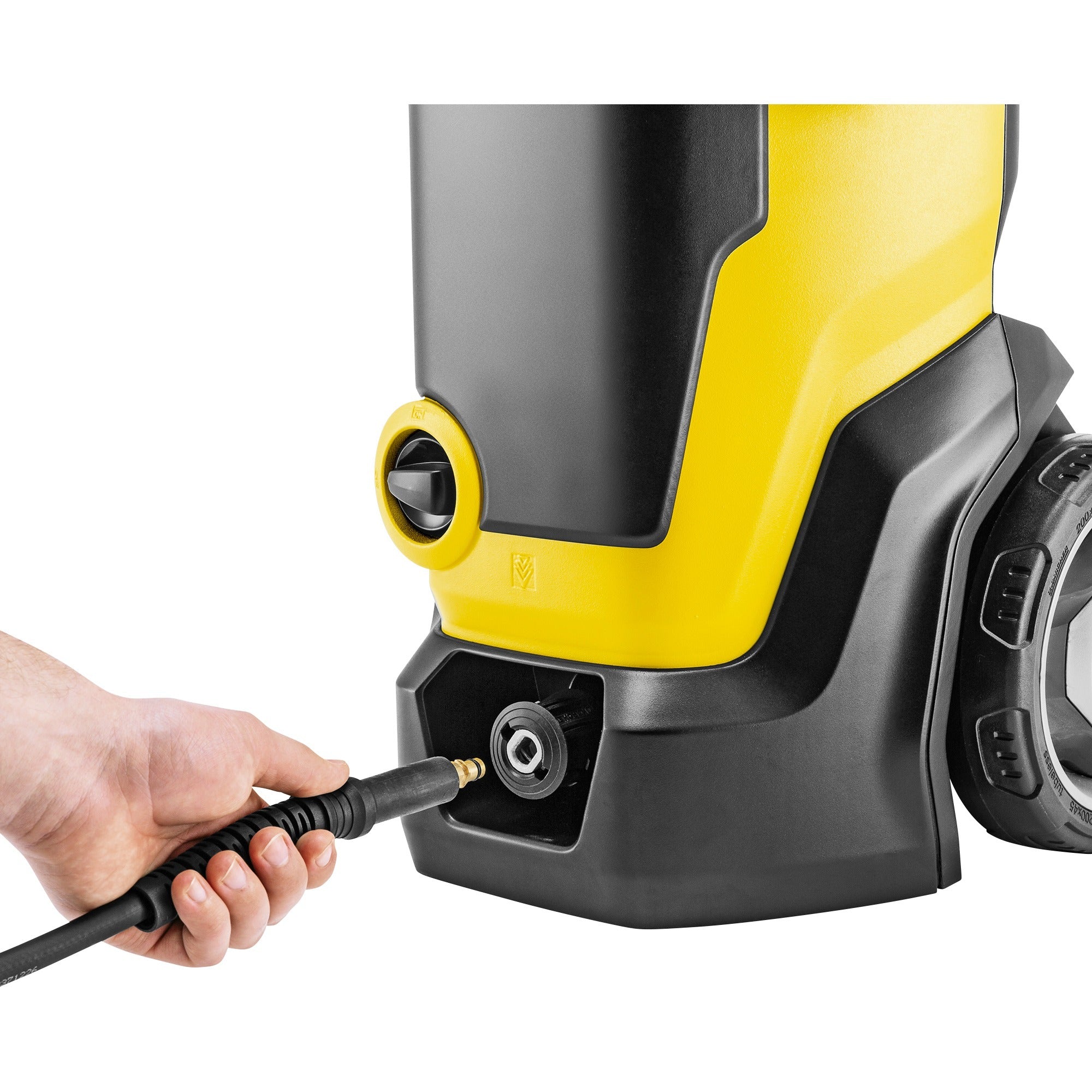 Kärcher k 7 wcm premium home hogedrukreiniger (geel zwart, met vuilfrees, slanghaspel en oppervlaktereiniger)