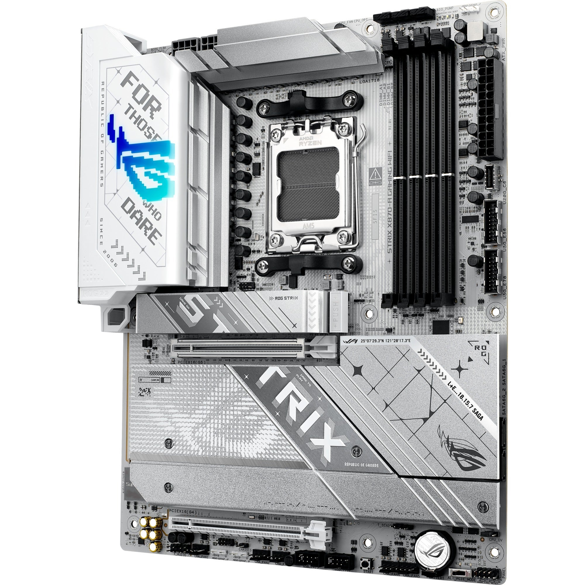 Asus rog strix x870-a gaming wifi socket am5 moederbord (2,5gb-lan, wi-fi 7, bt, sound, atx)