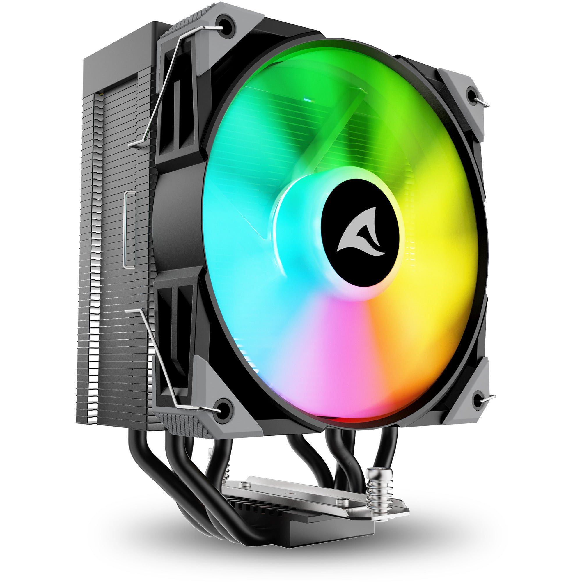 Sharkoon a40 rgb cpu-koeler (zwart, 4-pins pwm fan-connector)