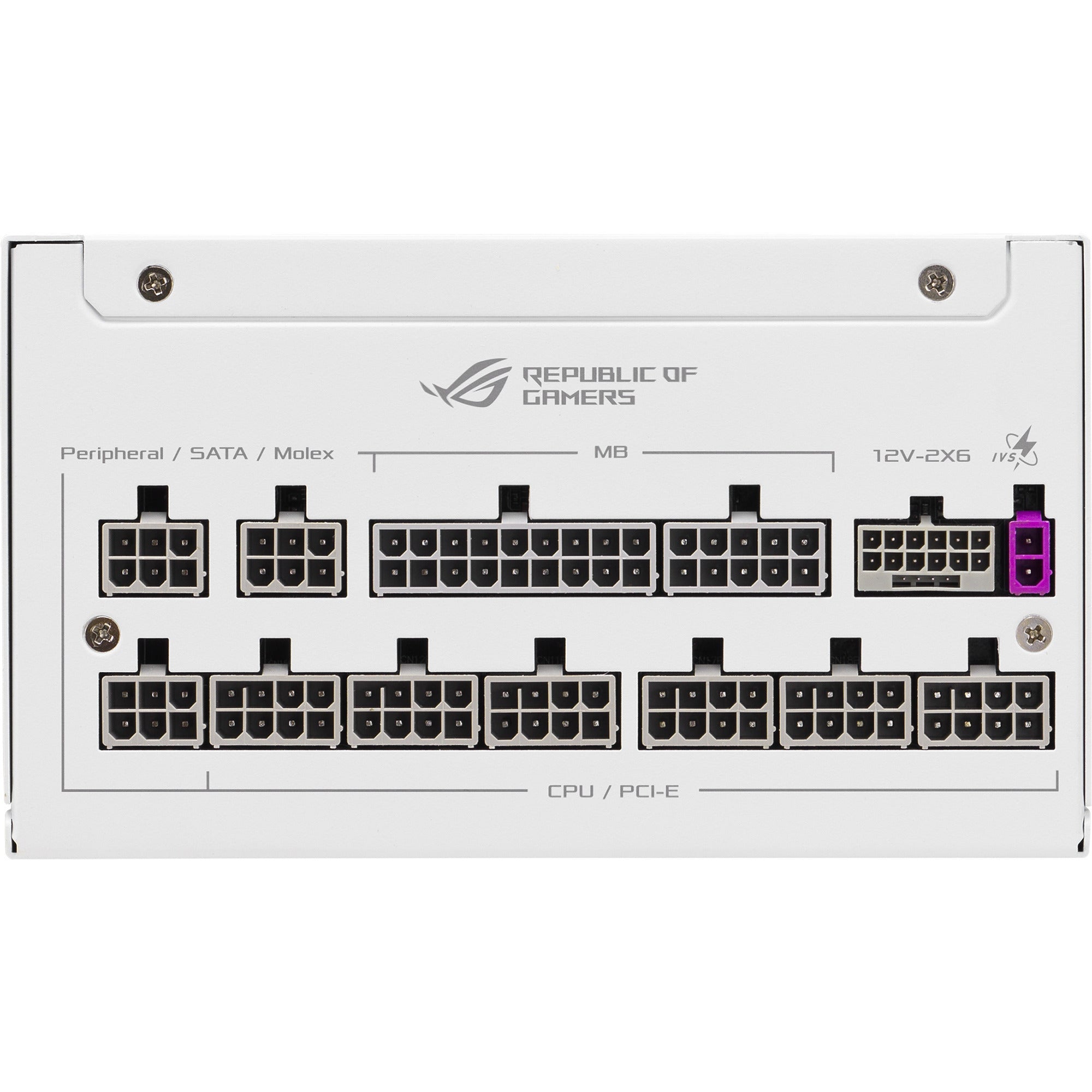 Asus rog strix platinum white edition modulaire 1000 watt voeding (wit, 1x 12v-2x6, 4x pcie)