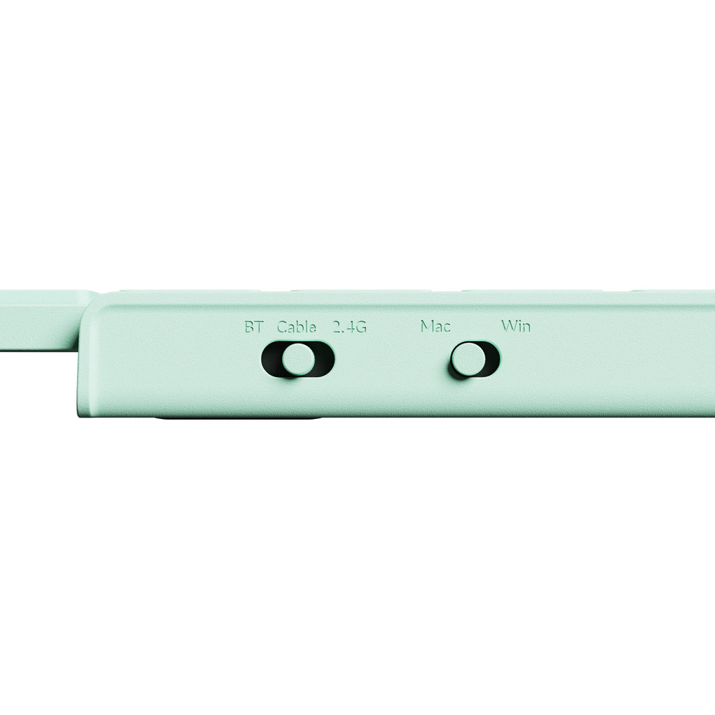 Keychron b6 pro-k7 toetsenbord (mint, us lay-out (qwerty), scissor switches, 100%, abs, 2.4 ghz | bluetooth 5.2 | usb-c)