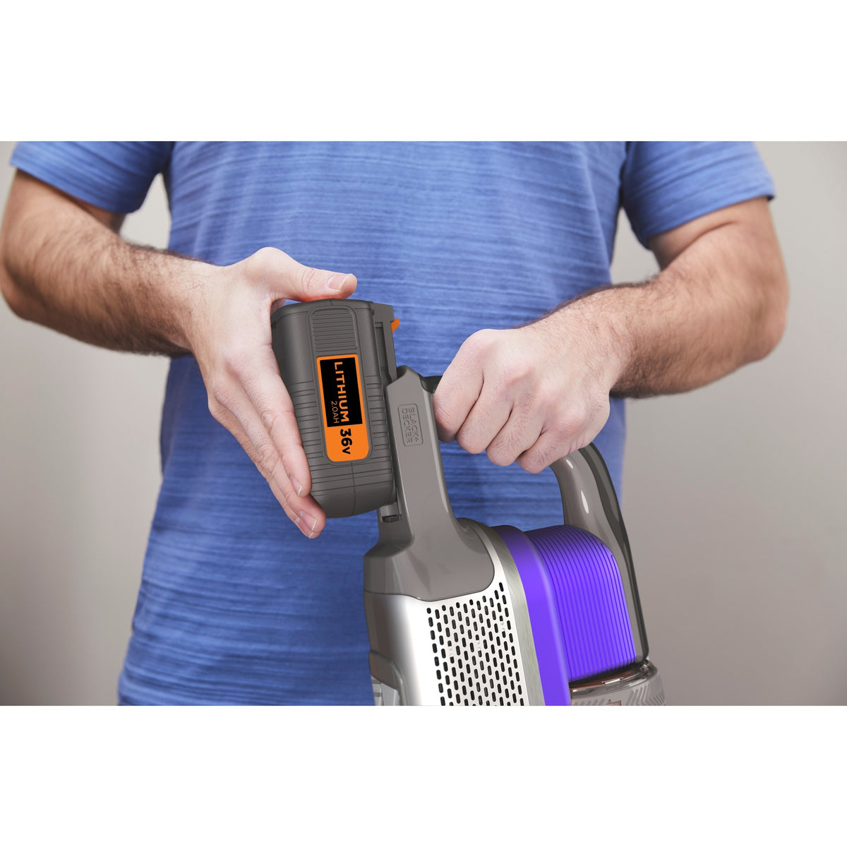 Black+decker 36v 4-in-1 powerseries extreme pet steelstofzuiger (paars)