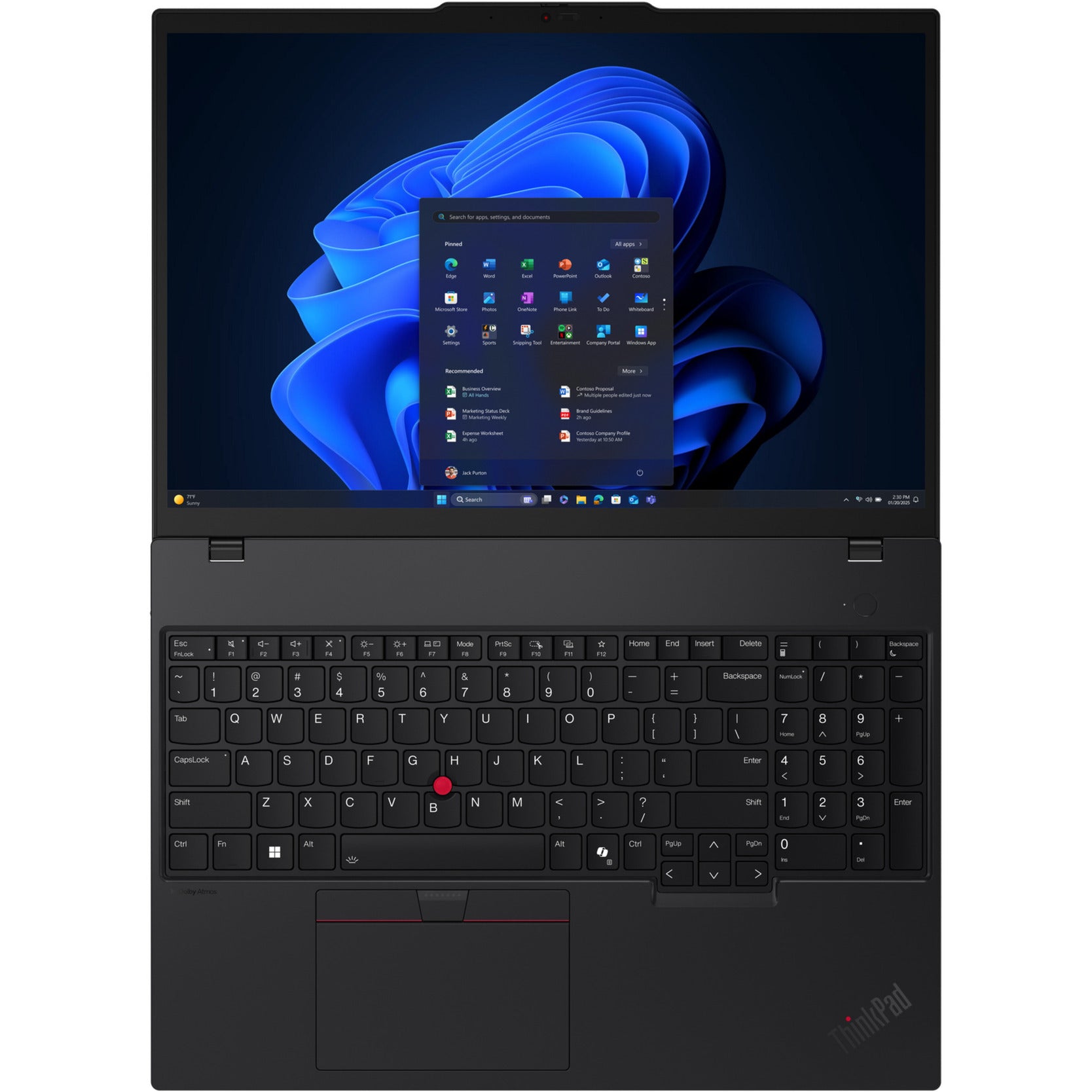 Lenovo thinkpad t16 gen 4 (21qe005bmh) 16 laptop (zwart | core ultra 5 225u | intel graphics | 16 gb | 512 gb ssd)