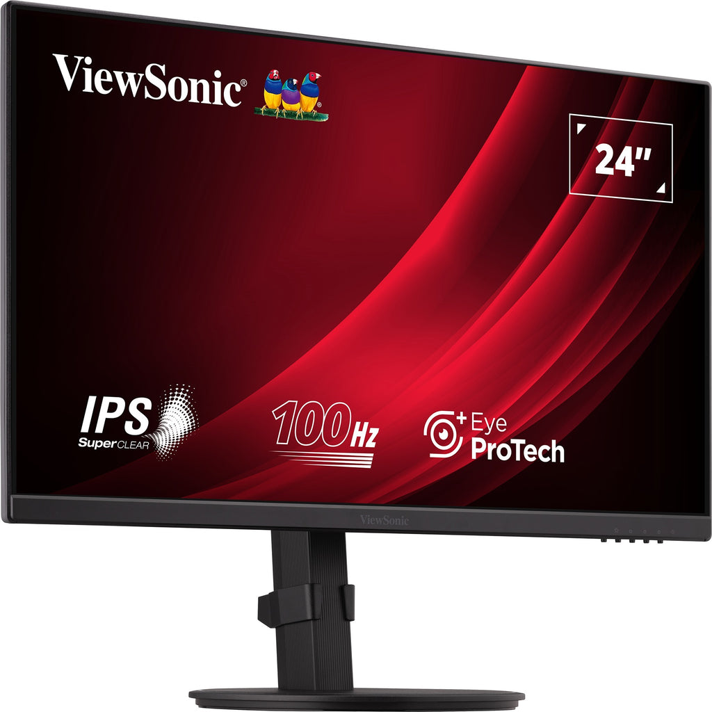 Viewsonic vg2408a-mhd 24 monitor (zwart, 1x hdmi, 1x displayport, vga, 100 hz)