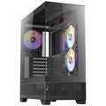 Antec cx700 argb midi tower behuizing (zwart | 1x usb-a | 1x usb-c | tempered glass)