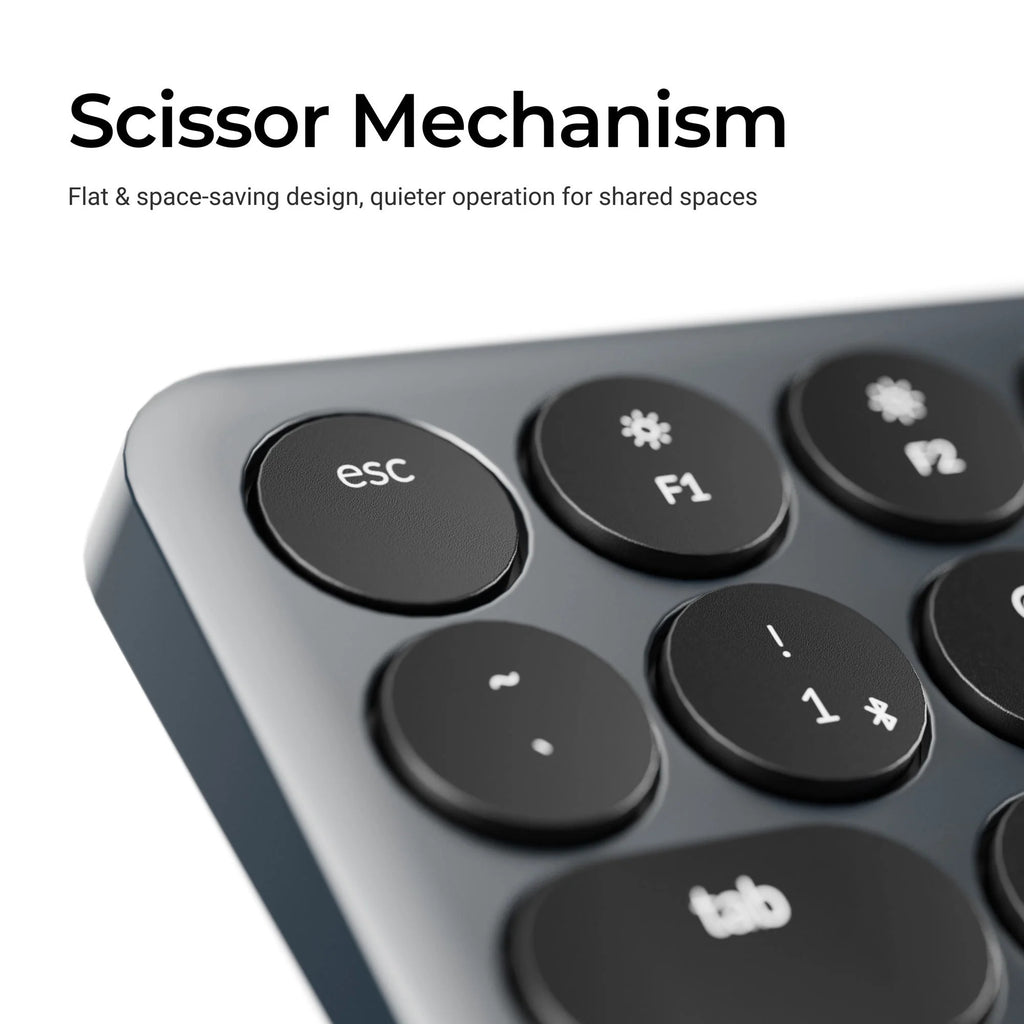 Keychron b3 pro-k8 toetsenbord (wit, us lay-out (qwerty), scissor switches, 75%, abs keycaps, 2.4 ghz | bluetooth | usb)