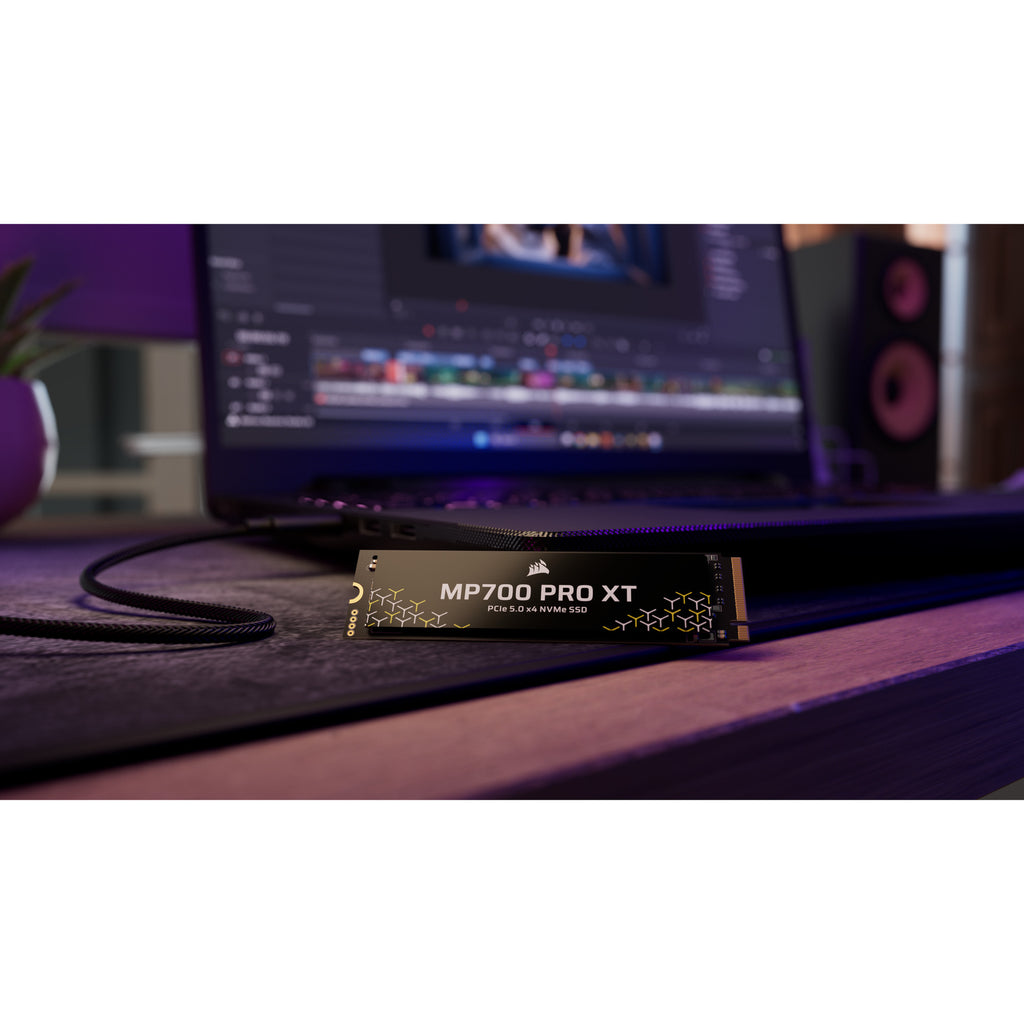 Corsair mp700 pro xt 4 tb ssd (zwart, pcie gen5 x4 nvme 2.0, m.2 2280, 3d tlc nand)