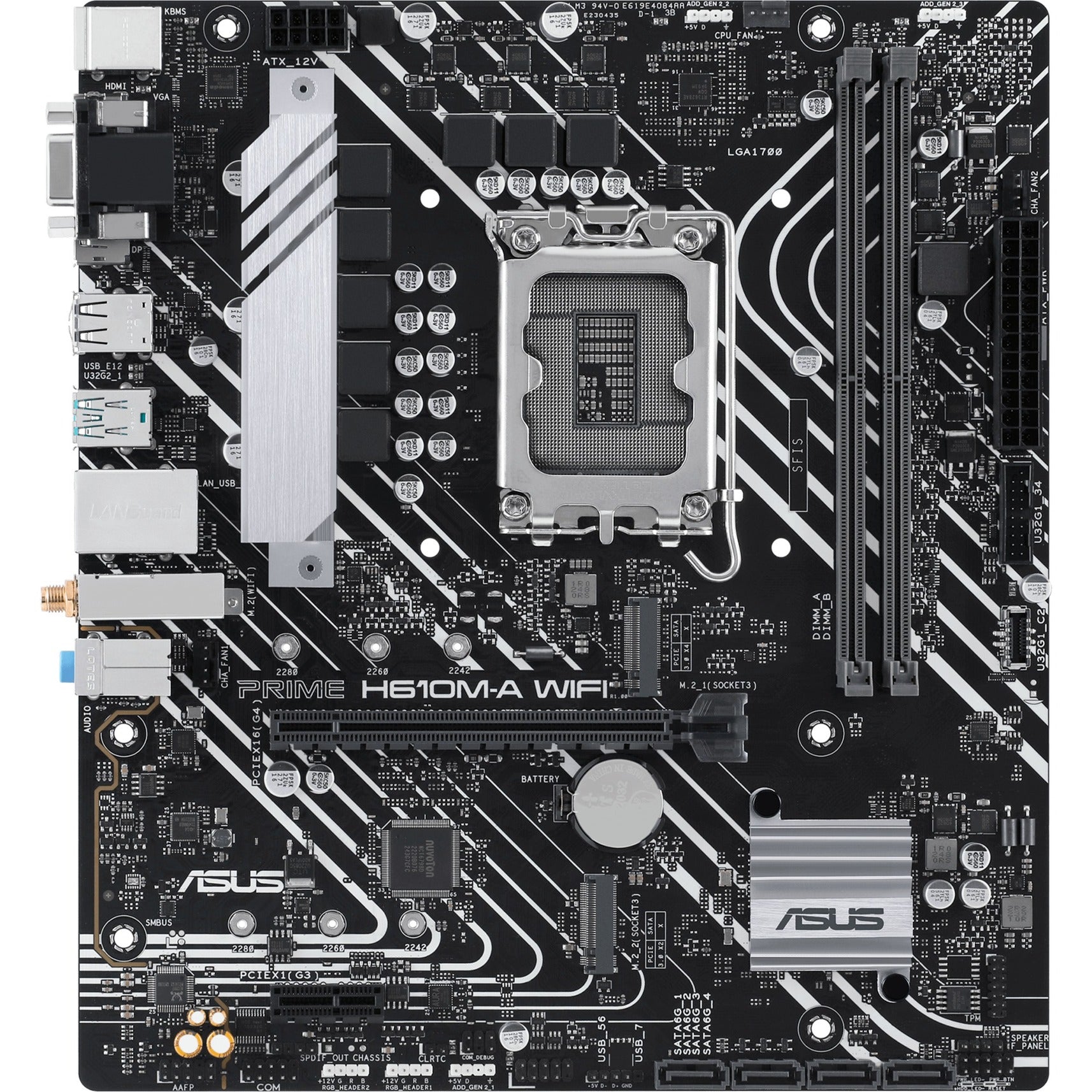 Asus prime h610m-a wifi socket 1700 moederbord