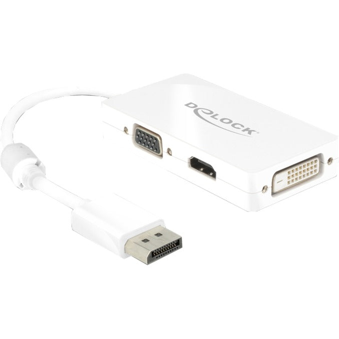 Delock displayport > vga hdmi dvi adapter (wit, 0,16 meter)