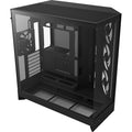 Nzxt h9 flow rgb midi tower behuizing (zwart (mat) | 2x usb-a | 1x usb-c | rgb | tempered glass)