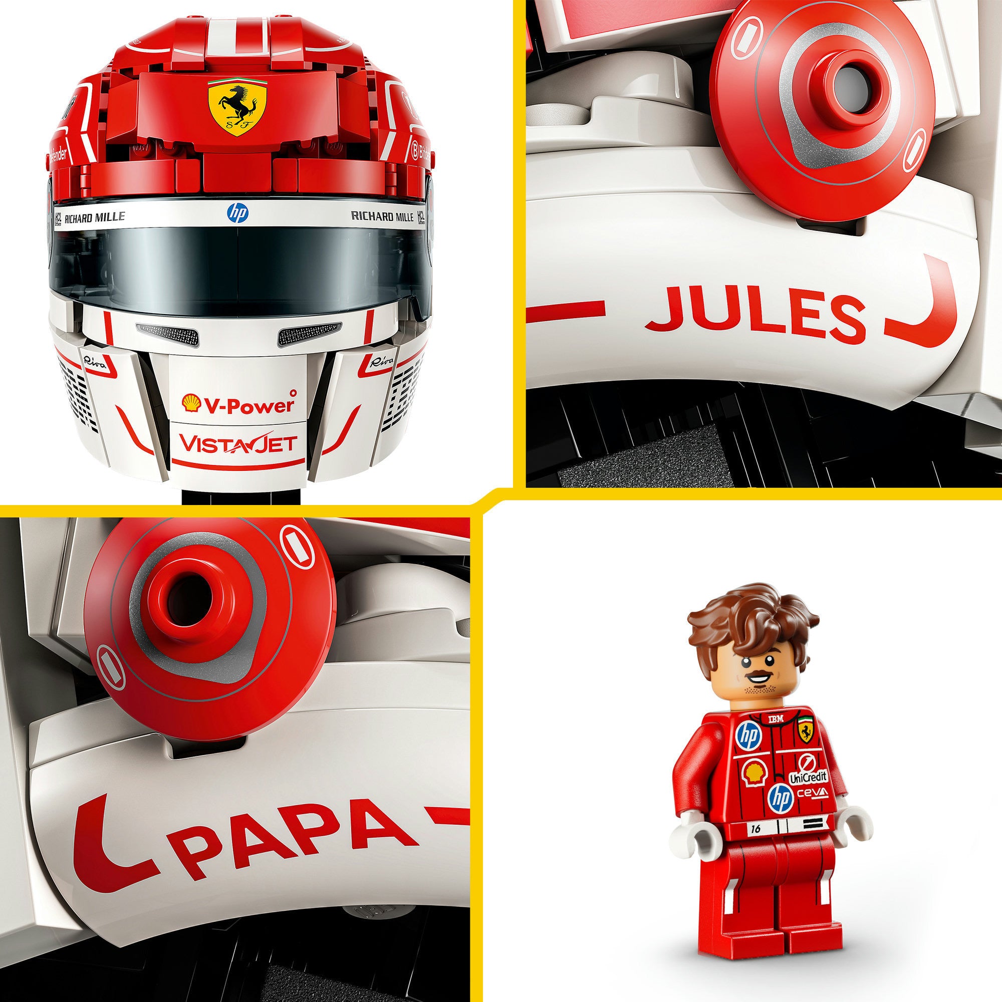 Lego editions 43014 scuderia ferrari hp helm van charles leclerc