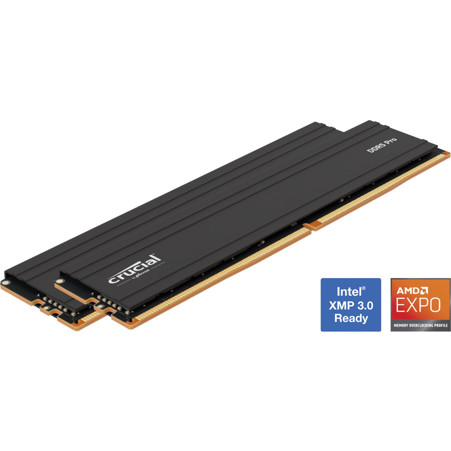 Crucial pro 32 gb ddr5-6000 (2x 16 gb) werkgeheugen (zwart, cp2k16g60c48u5)