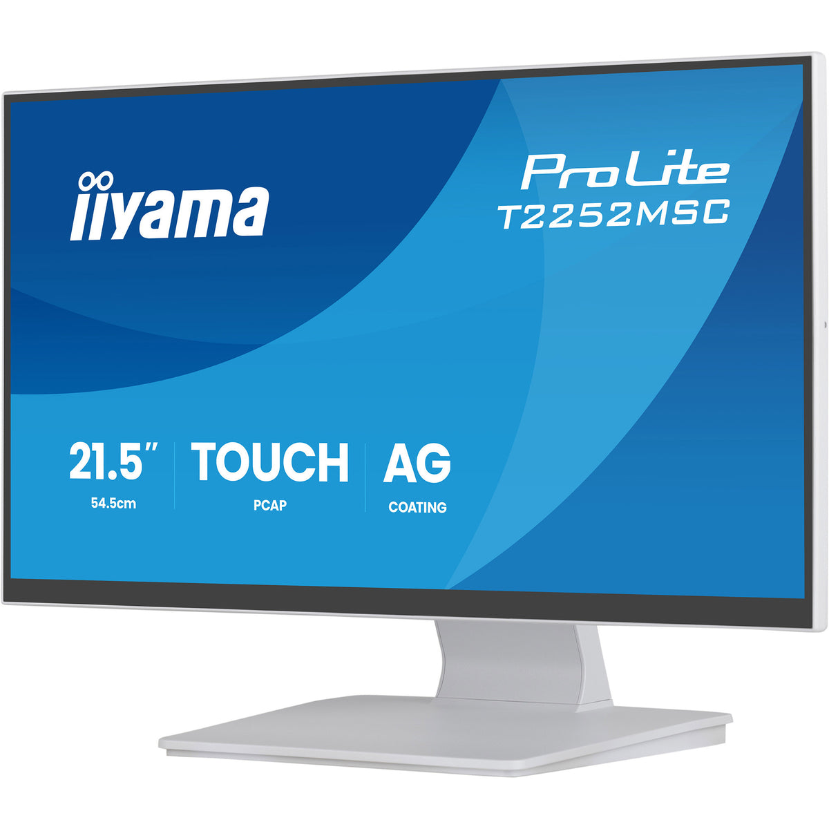 Iiyama prolite t2252msc-w2ag 21.5 touchscreen monitor (wit (mat), 1x displayport, 1x hdmi, 2x usb-a)