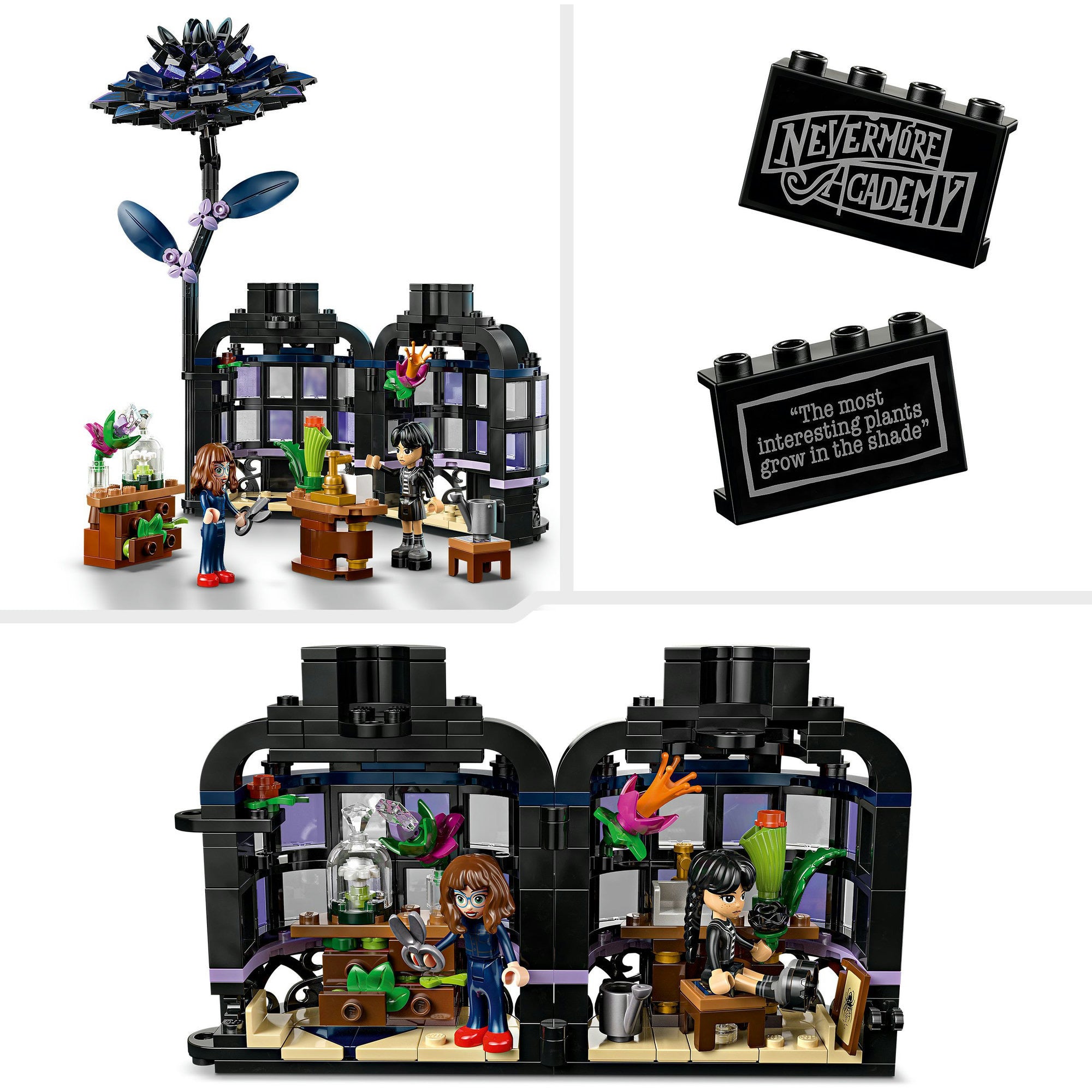 Lego wednesday - zwarte dahlia constructiespeelgoed (76784)