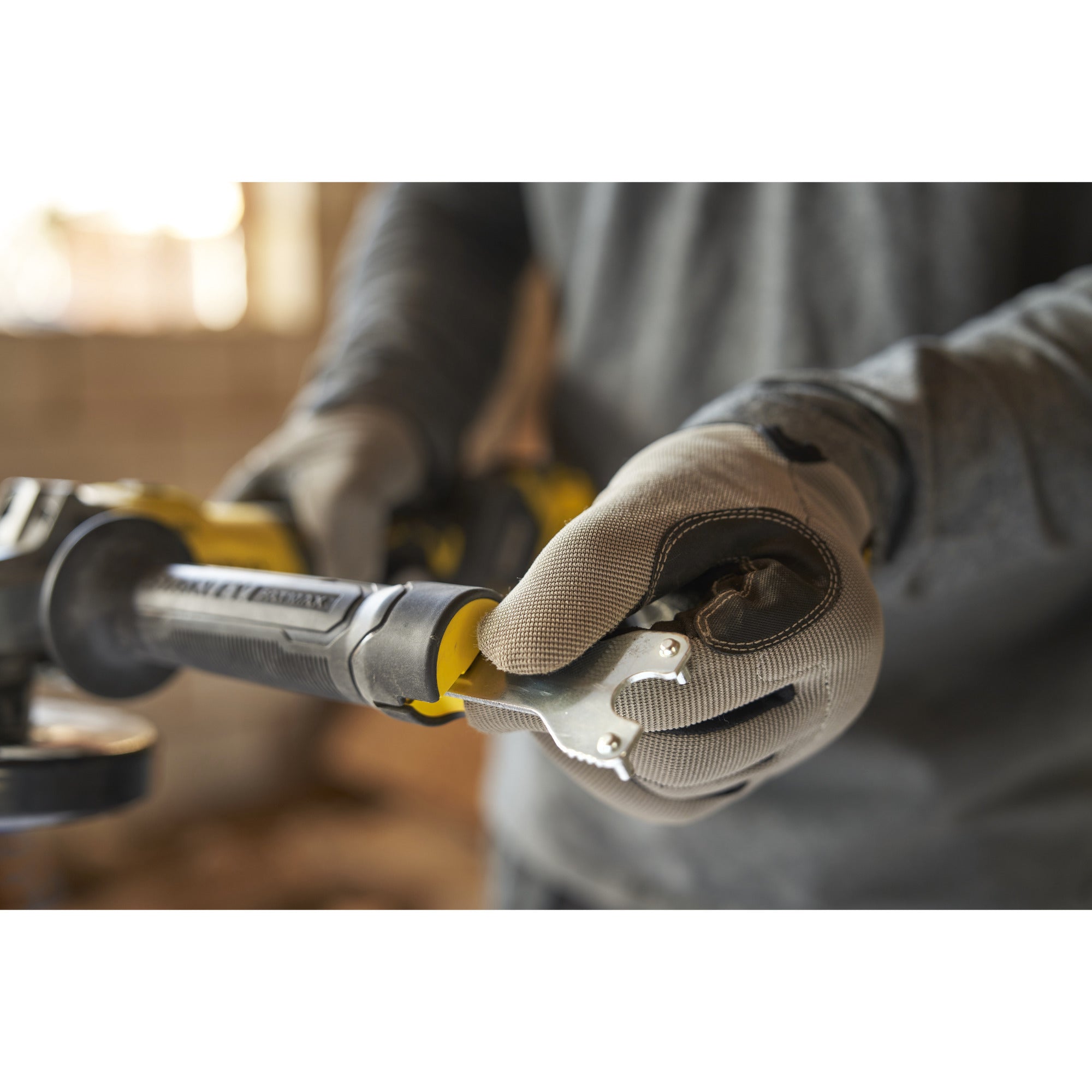 Stanley fatmax v20 18v haakse slijper 125mm (zwart geel, accu en oplader niet inbegrepen)