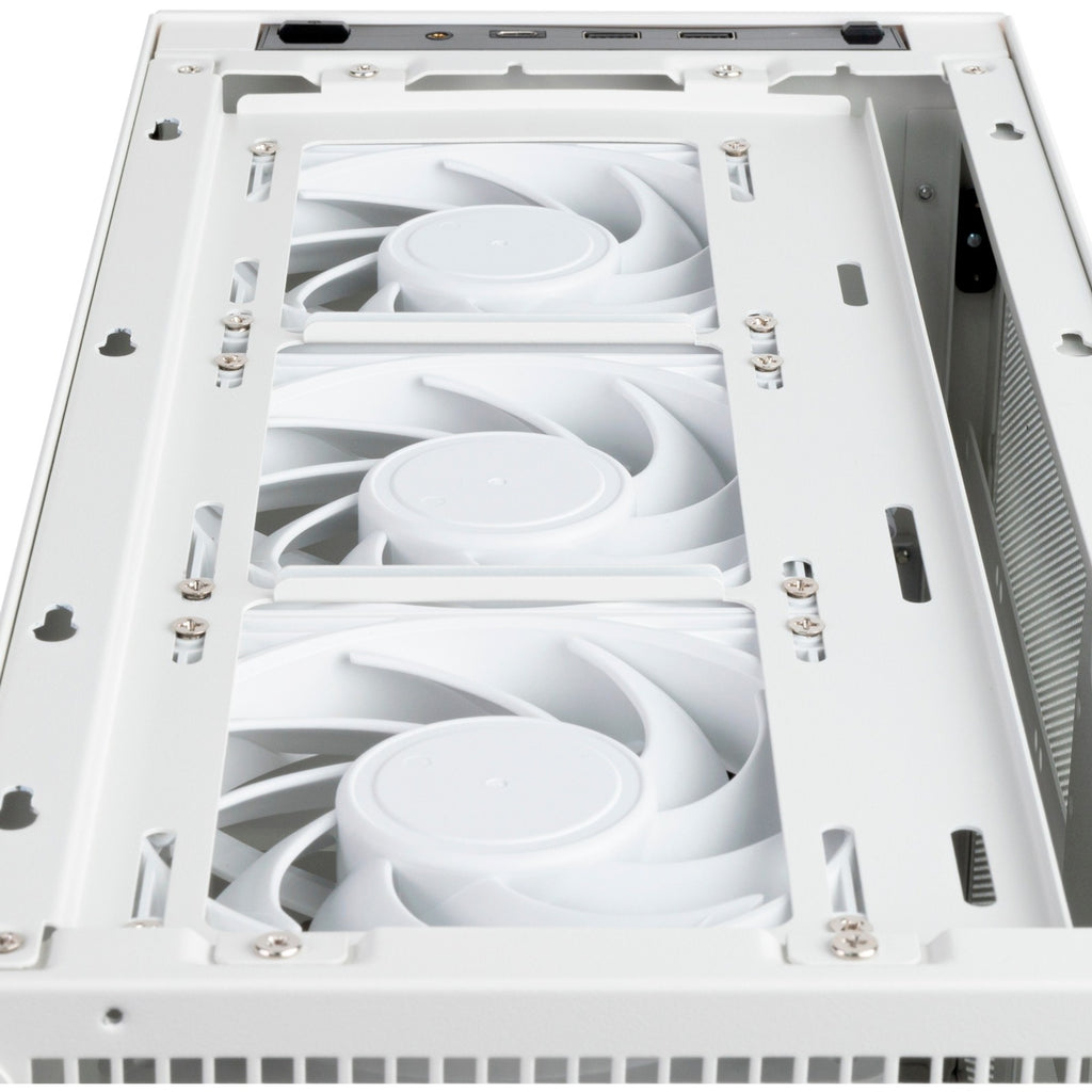 Silverstone sugo 17 mini tower behuizing (wit | 2x usb-a | 1x usb-c)