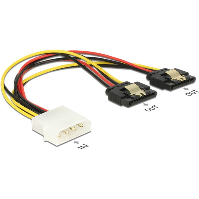 DeLOCK Molex 4-Pin-Stecker > 2 x SATA 15-Pin