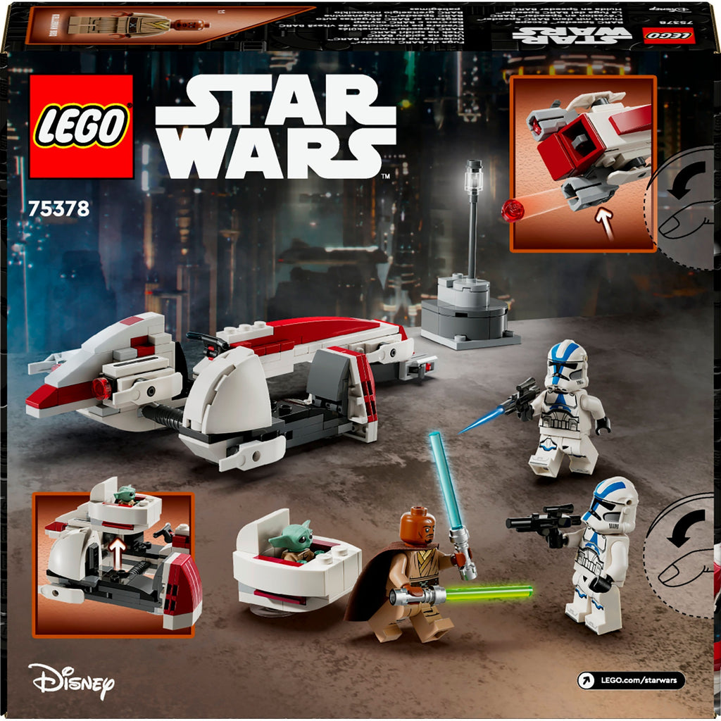 Lego star wars - barc speeder ontsnapping constructiespeelgoed (75378)