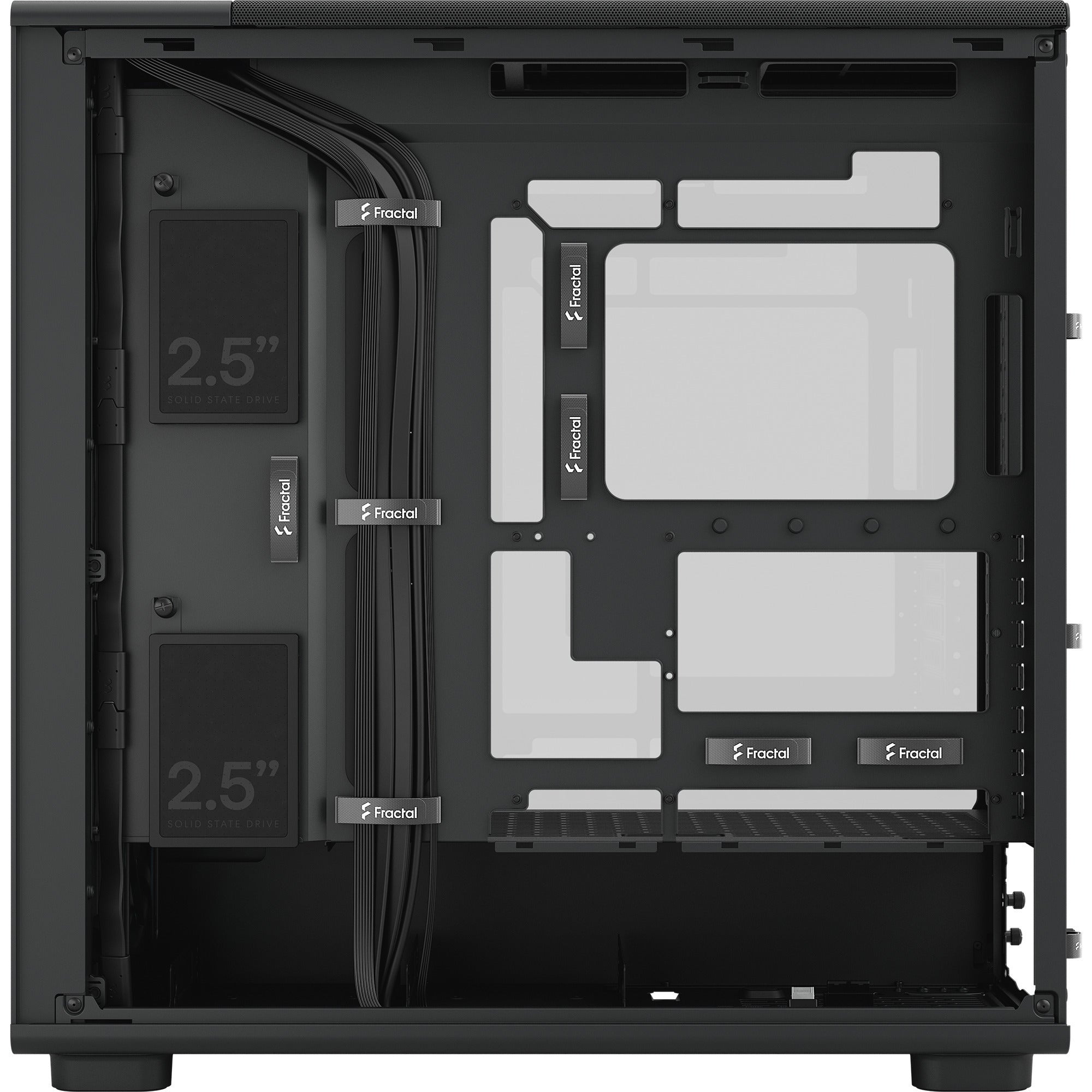 Fractal design epoch xl tg rgb midi tower behuizing (zwart | 2x usb-a | 1x usb-c | rgb | tempered glass)