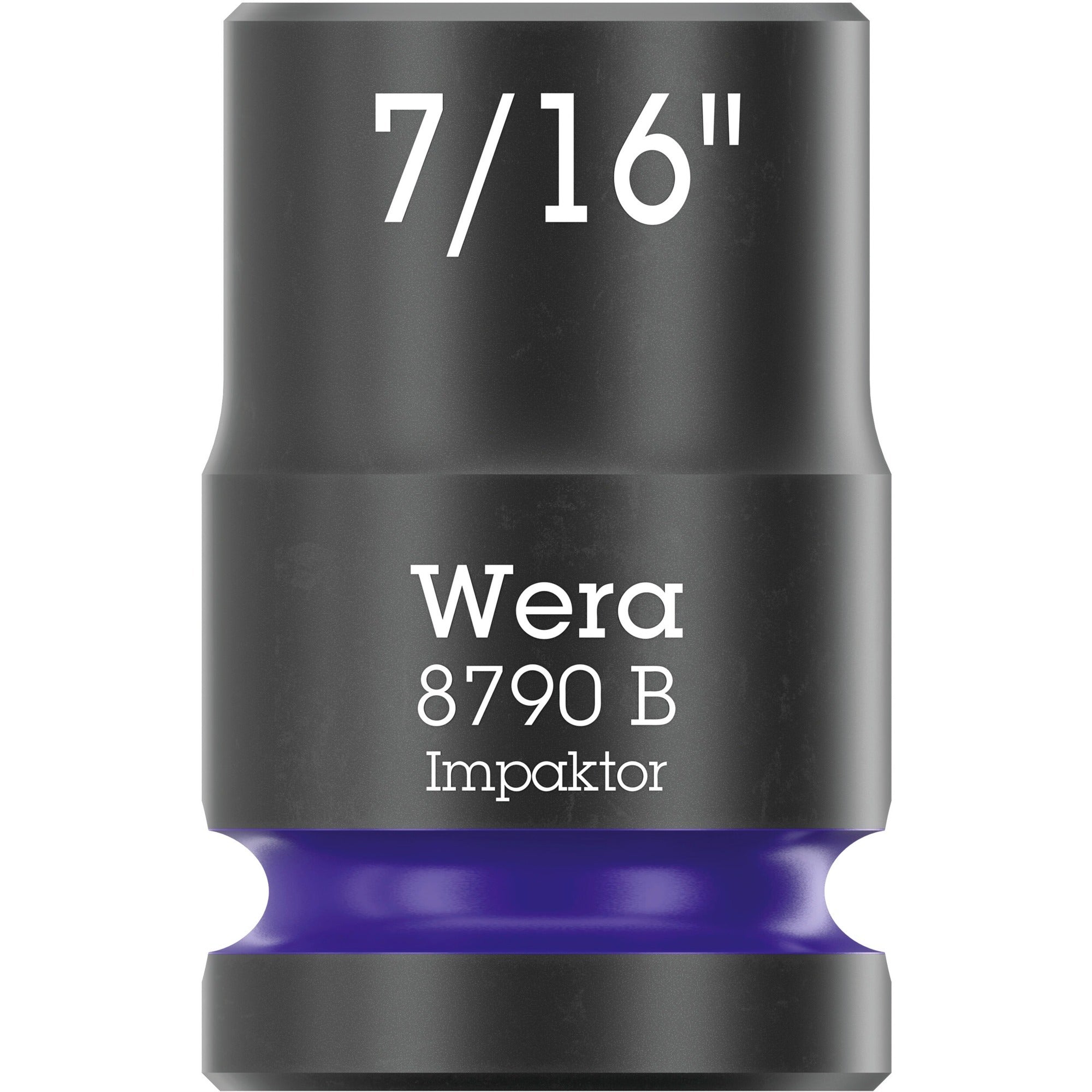 Wera 9608 dop-magneetstrip b impaktor imperial 1 dopsleutel (zwart groen, 9‑delig)