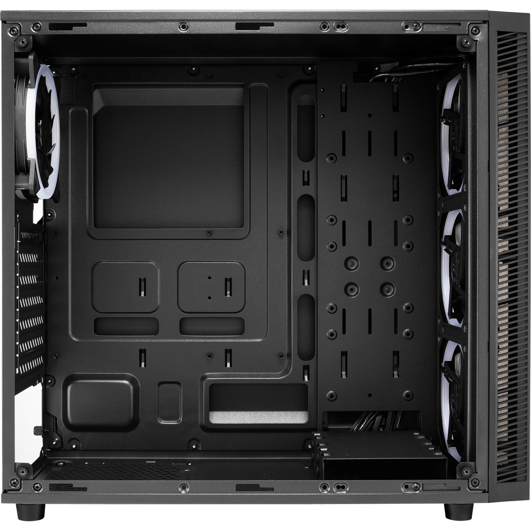 Sharkoon tg4m rgb midi tower behuizing (zwart | 2x usb-a | rgb | tempered glass)