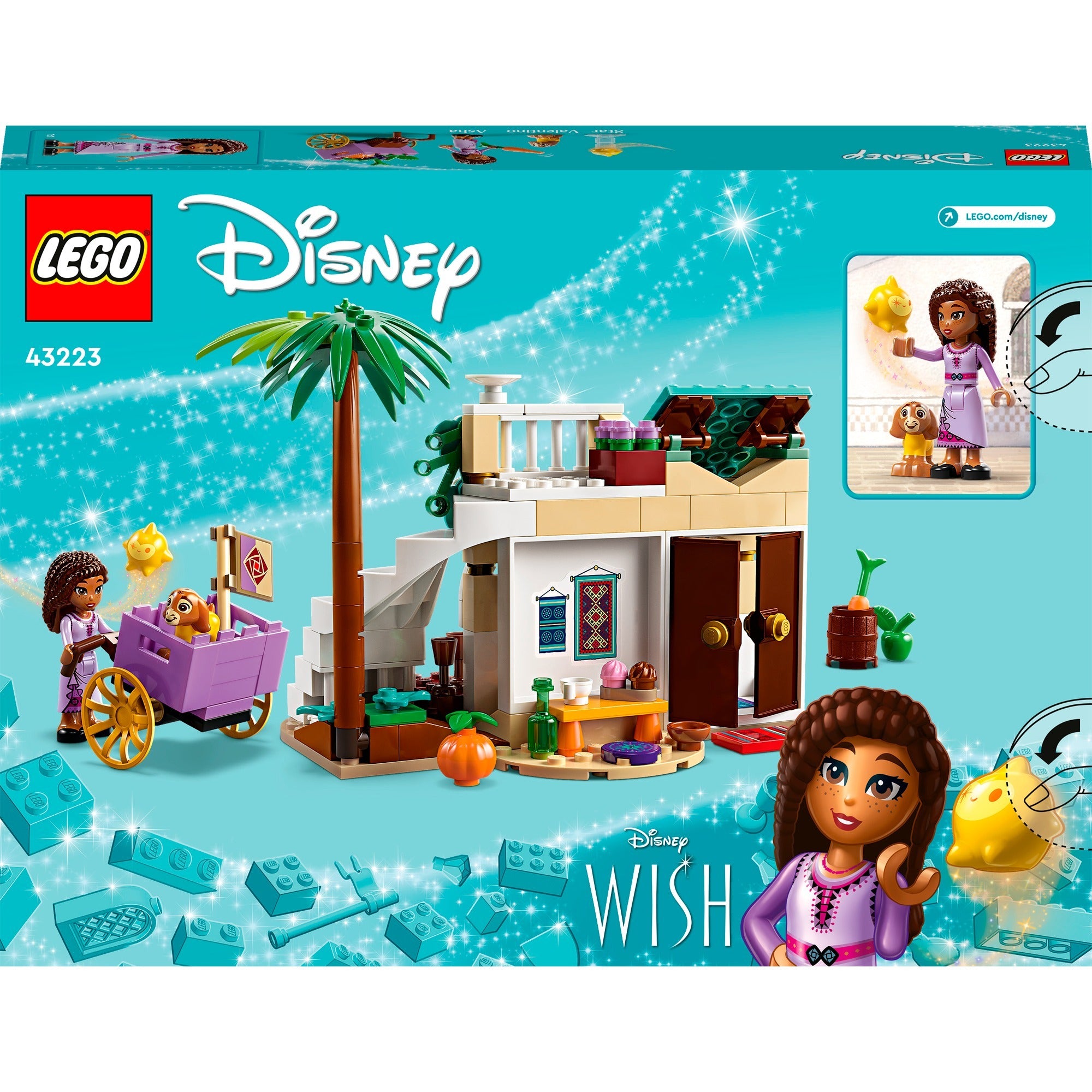 Lego disney - asha in de stad rosas constructiespeelgoed (43223)