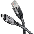Goobay netwerkadapter usb-c 3.2 gen1 naar rj-45 (zwart zilver, 2 meter)