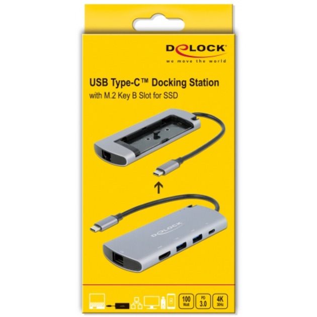 DeLOCK USB-Typ-C-Dockingstation mit M.2-Anschluss