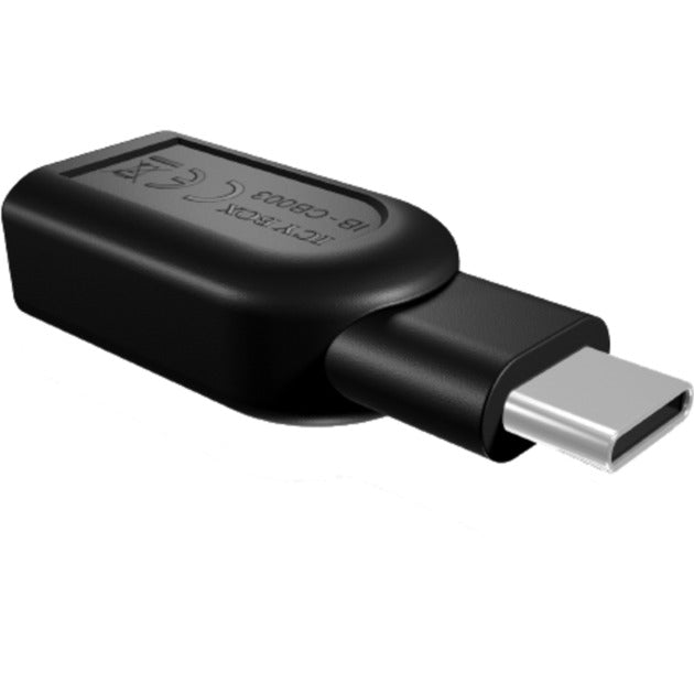 Icy box ib-cb003 usb 3.0 type-c plug naar usb 3.0 type-a adapter (zwart)
