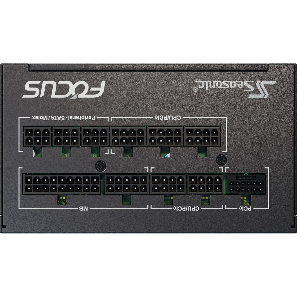 Seasonic focus gx-850-v4 atx3.1 modulaire 850 watt voeding (zwart, 1x 12vhpwr, 3x pcie)