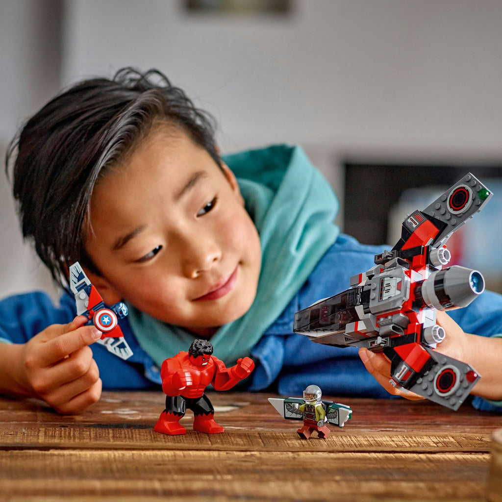 Lego Marvel 76292 Captain America vs. Save Hulk Duell