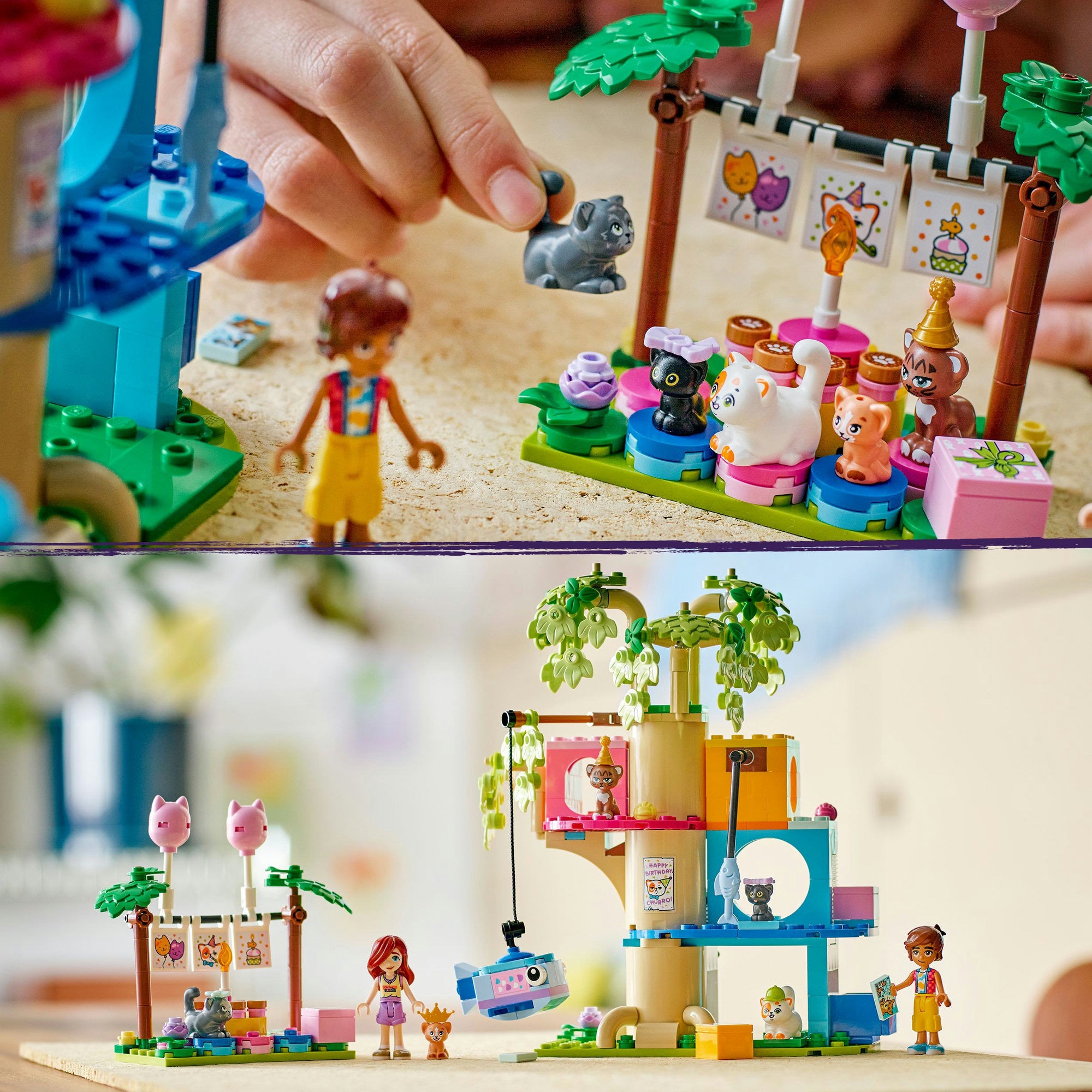 Lego friends 42666 kattenverjaardagsfeestje en boomhut