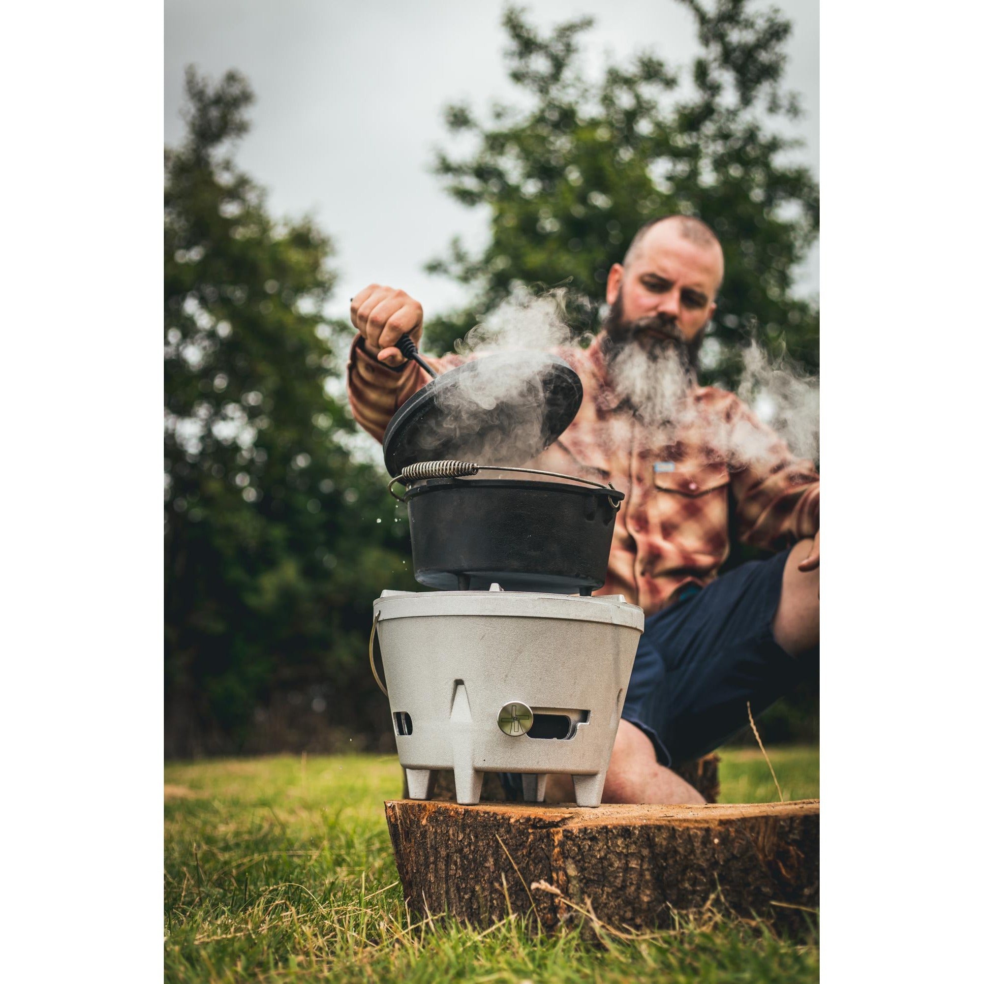 The windmill dutch oven 4,5 qt kookpan (zwart, ø 25.5 cm | 3.8 liter)