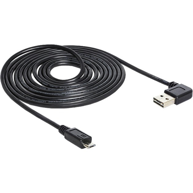 DeLOCK USB 2.0 Stecker links/rechts > Micro-B, 3 m