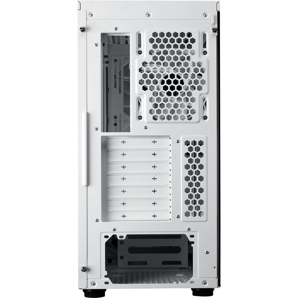 Cooler master masterbox 600 midi tower behuizing (wit | 2x usb-a | 1x usb-c | rgb | tempered glass)