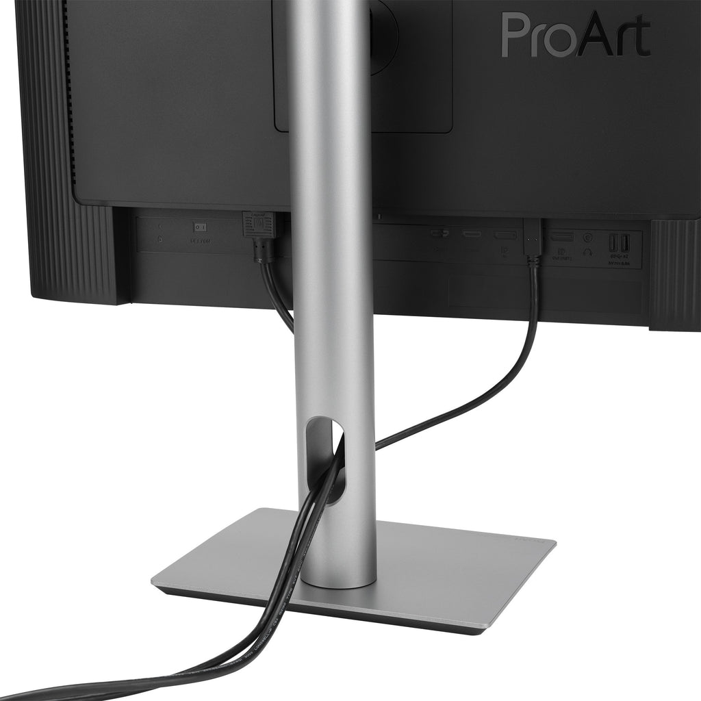 Asus proart pa248crv 24 monitor (zwart zilver, 2x hdmi, 2x displayport, 4x usb-a, usb-c)