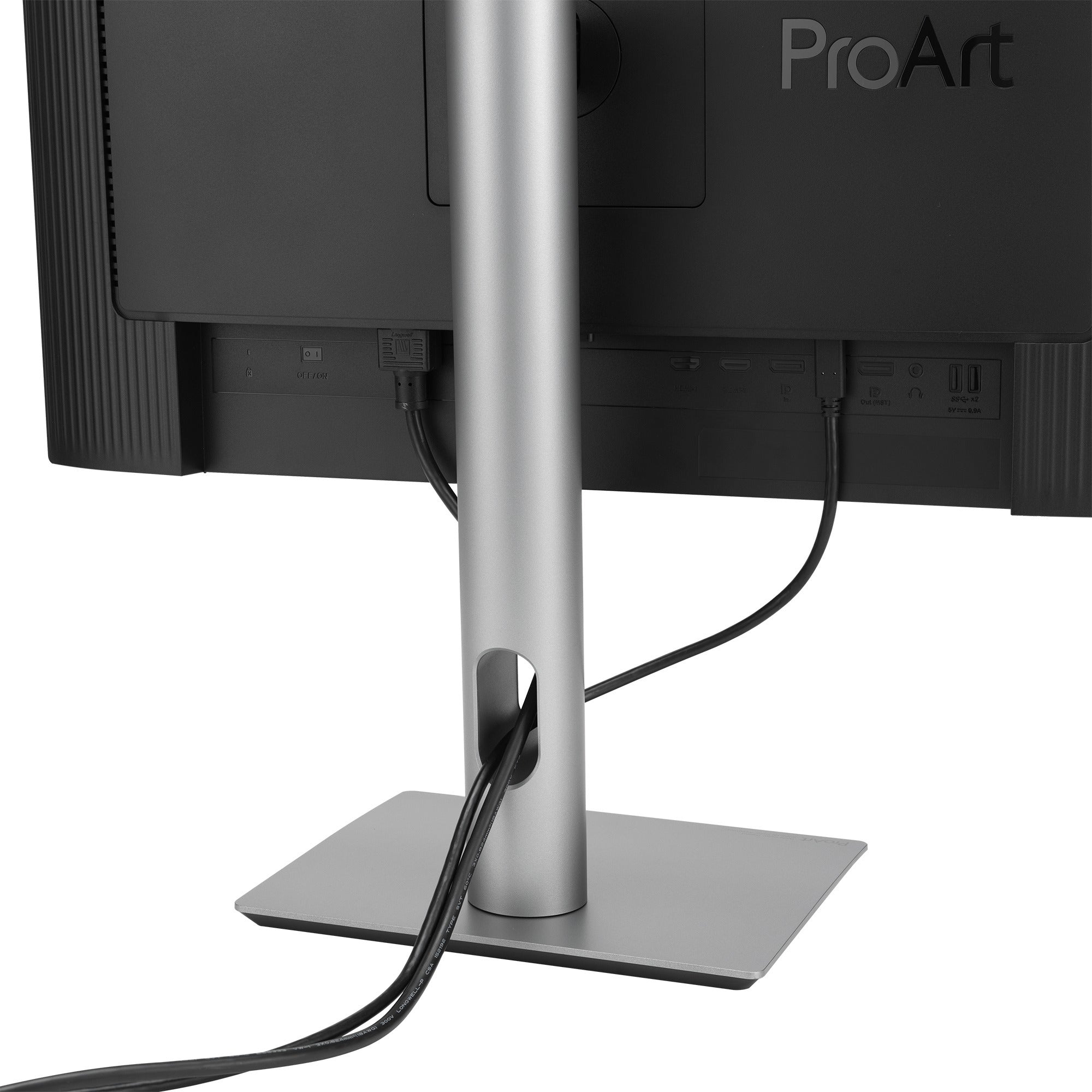Asus proart pa248crv 24 monitor (zwart zilver, 2x hdmi, 2x displayport, 4x usb-a, usb-c)
