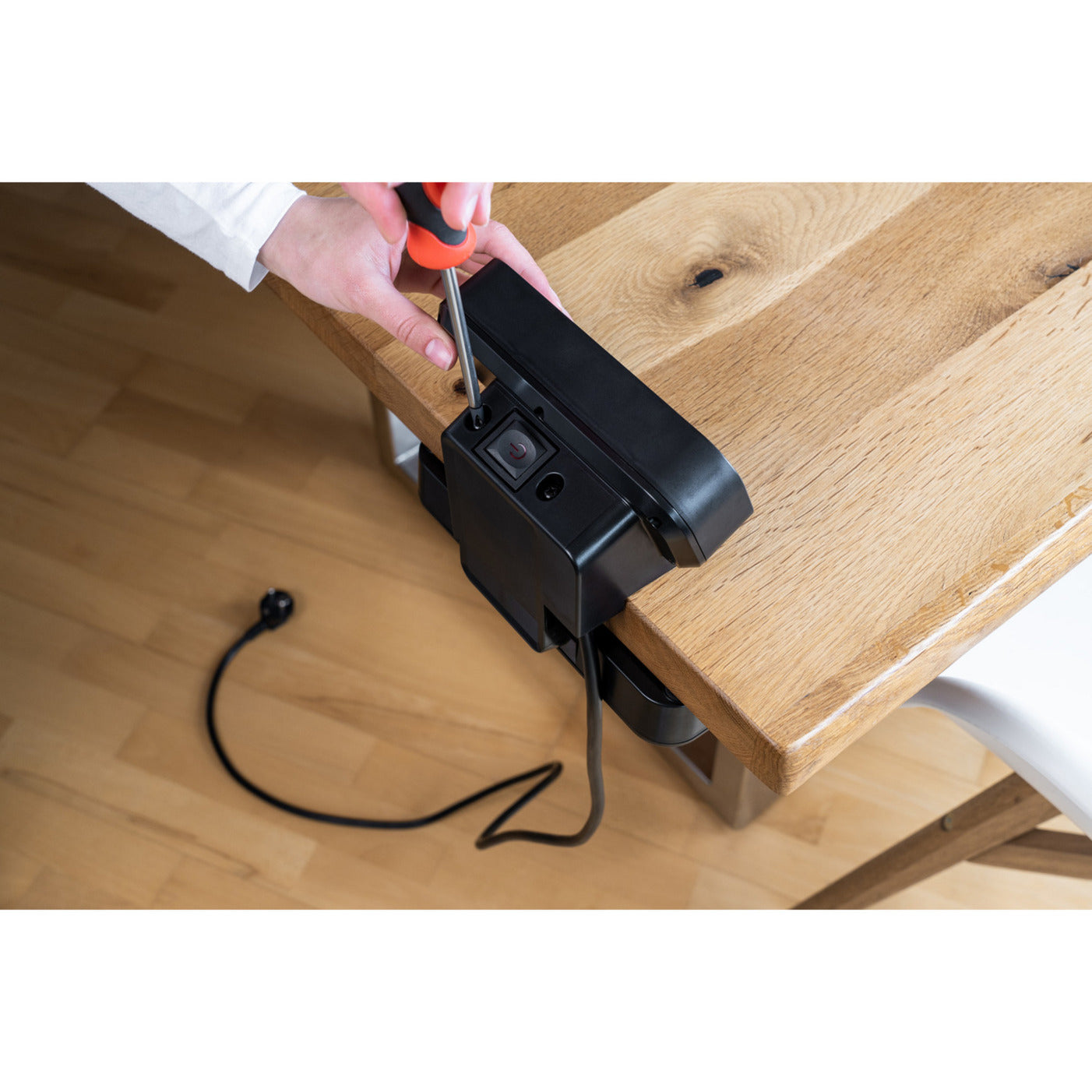 Brennenstuhl estilo duplex stekkerdoos met schakelaar stekkerdoos (zwart zilver, 1x usb c, 1x usb a)