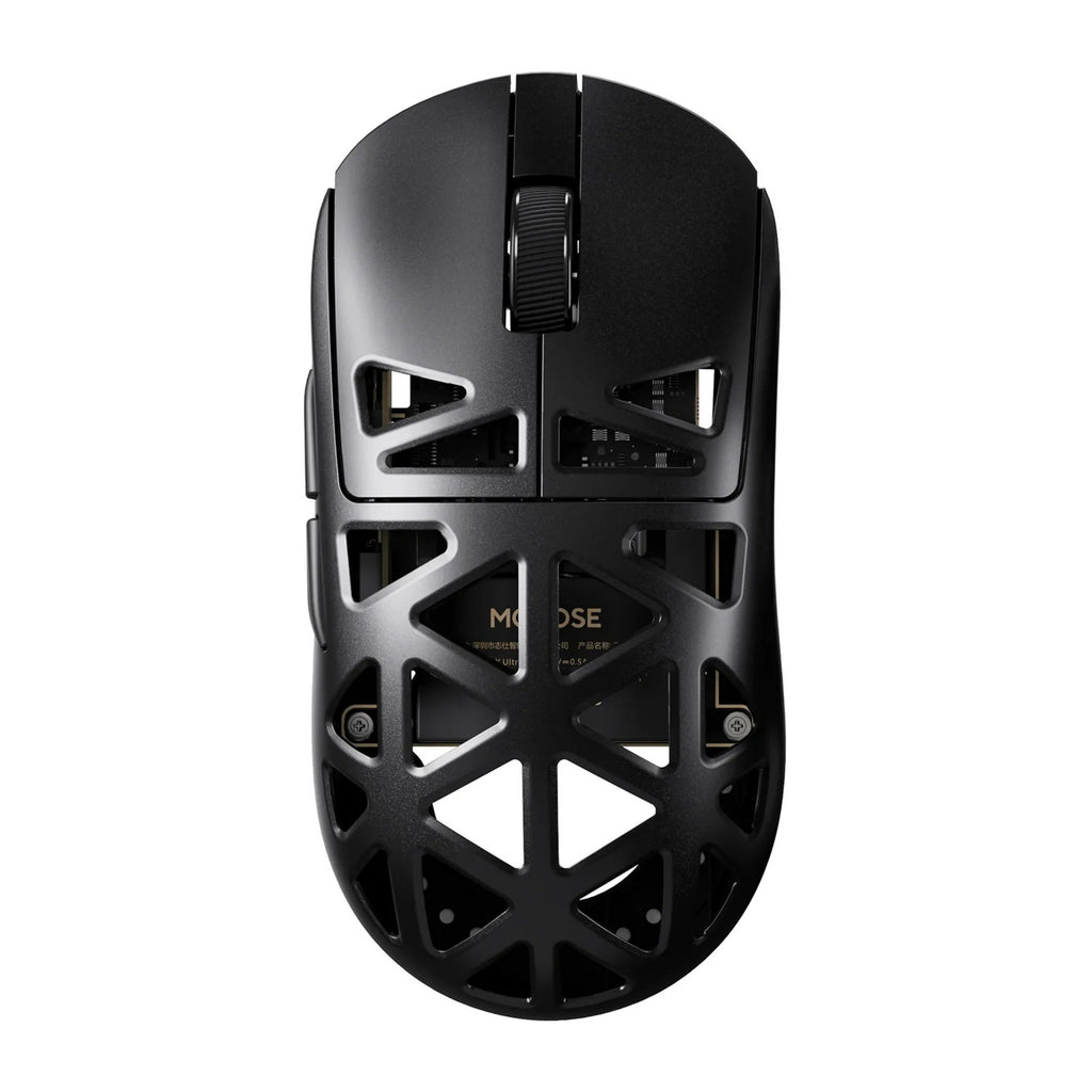 Mchose a7x ultra magnesium alloy wireless gaming mouse (zwart, tot 40.000 dpi, 2.4 ghz usb-c bluetooth)