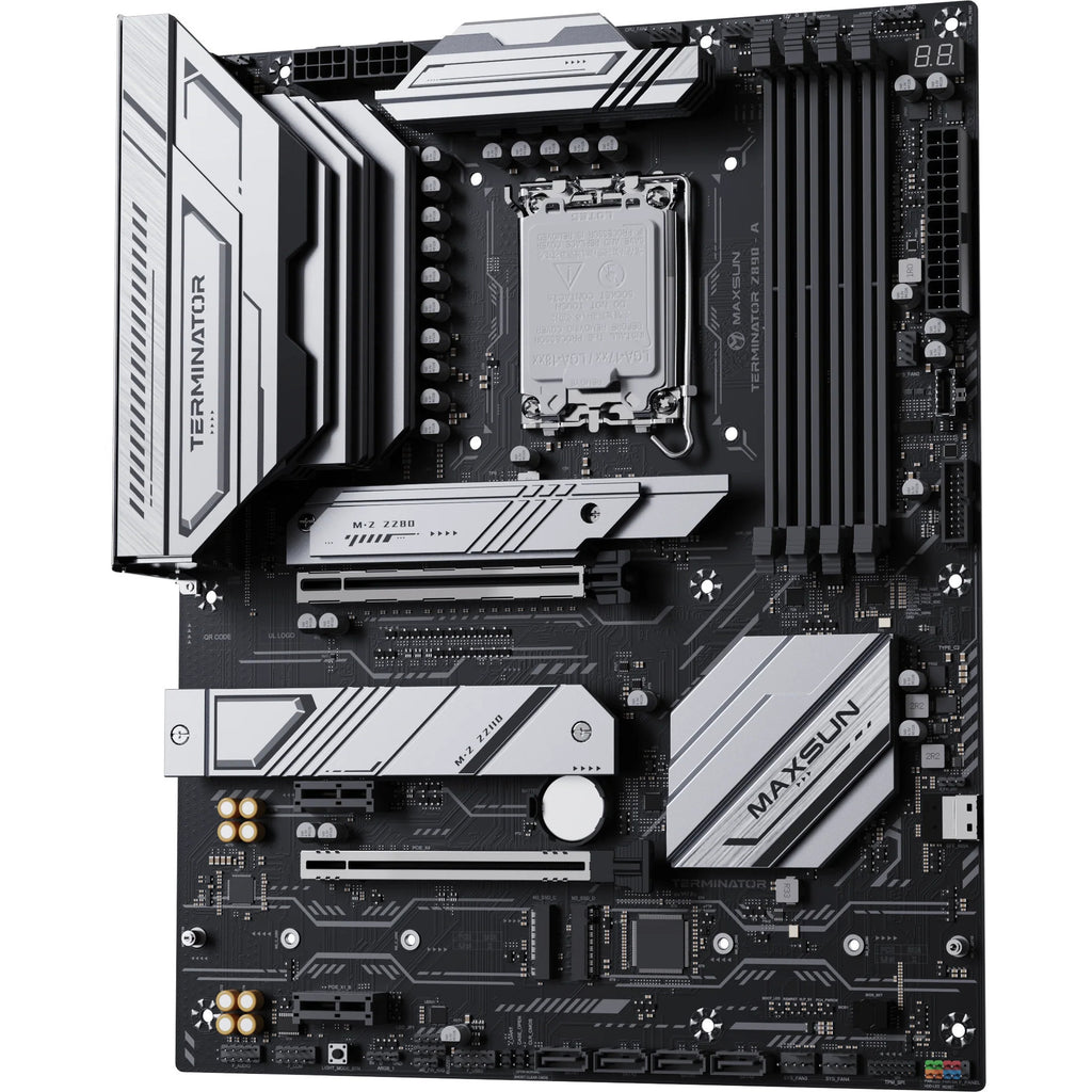 Maxsun ms-terminator z890-a socket 1851 moederbord (zwart, raid, 2.5 gb-lan, sound, atx)