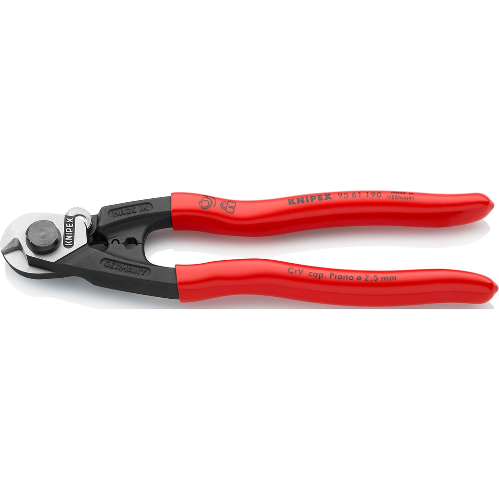Knipex 95 61 190 staaldraadschaar gepol kunststof 190mm
