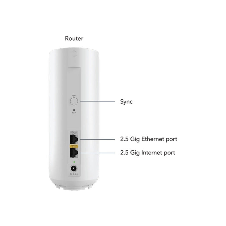 Netgear orbi 370 wifi mesh systeem, dual-band wifi 7-mesh systeem, 2 stuks mesh router (wit, 1x orbi wifi 7-router (rbe371), 1x orbi wifi 7-satelliet (rbe370))