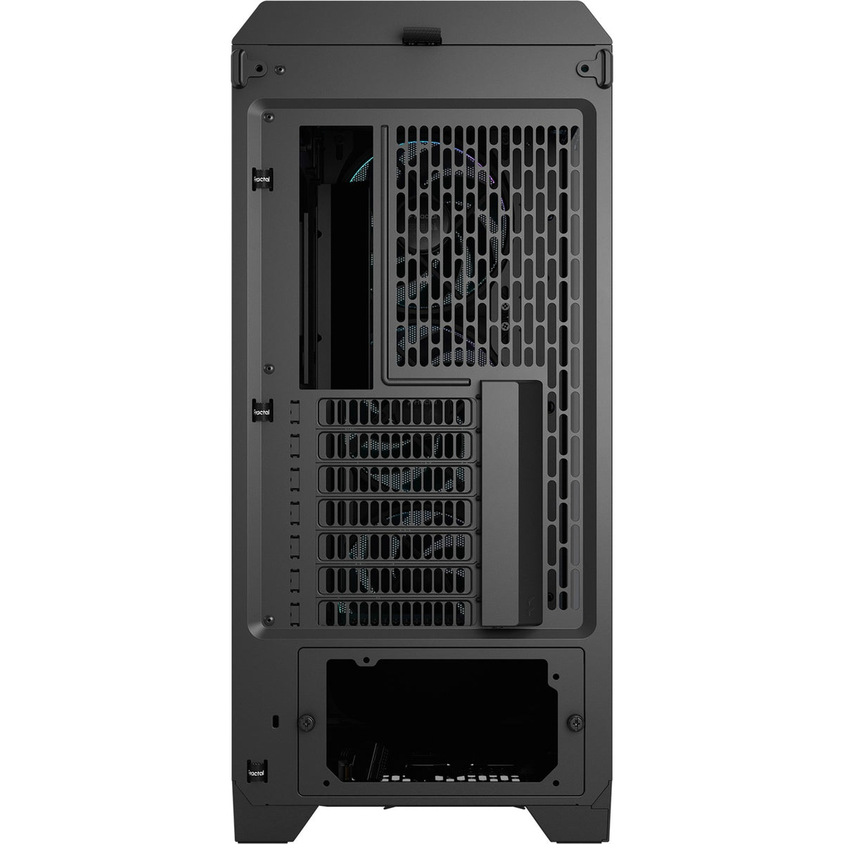 Fractal design meshify 3 ambience pro rgb midi tower behuizing (zwart | 2x usb-a | 1x usb-c | rgb | tempered glass)