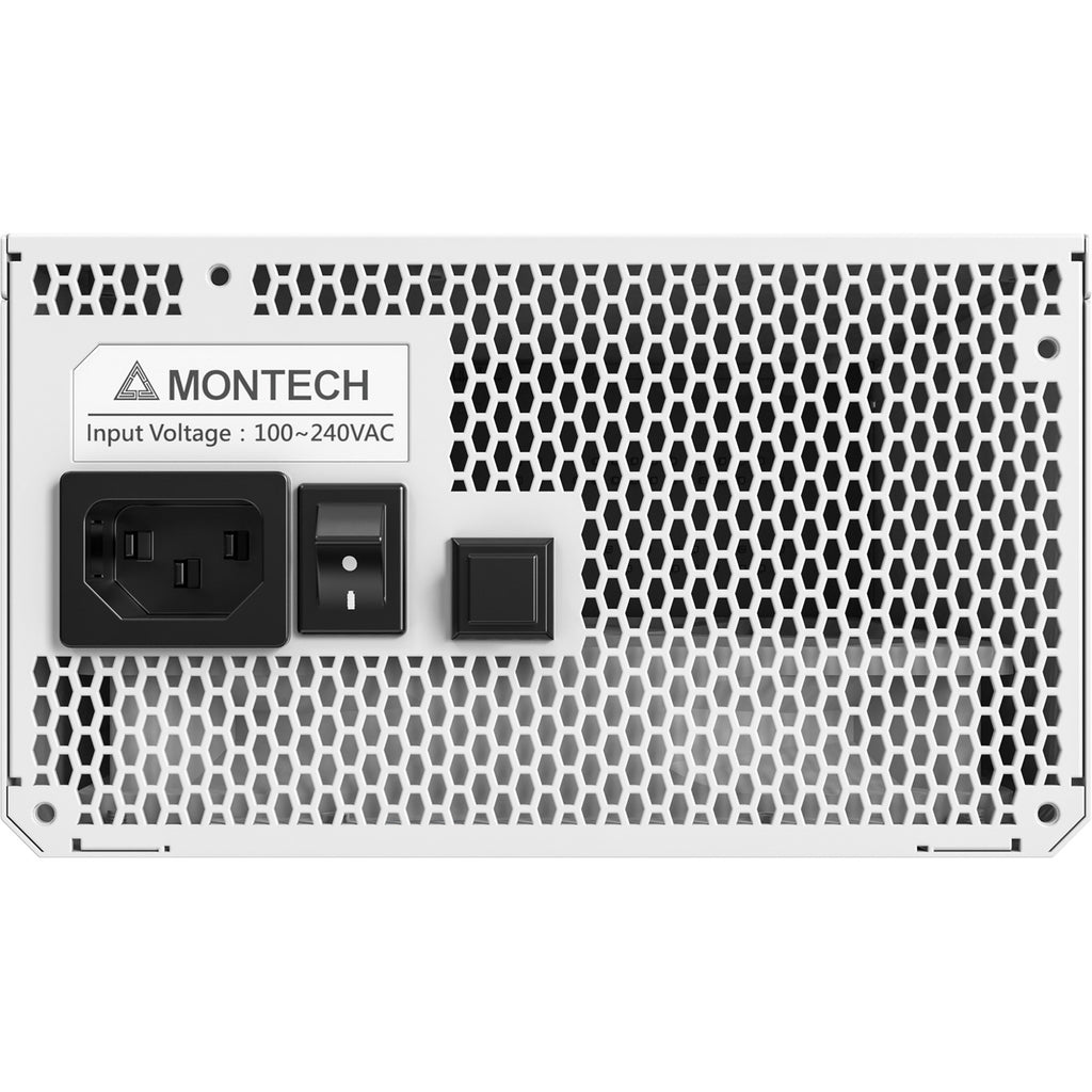 Montech titan pla modulaire 1000 watt voeding (wit, 2x pcie)