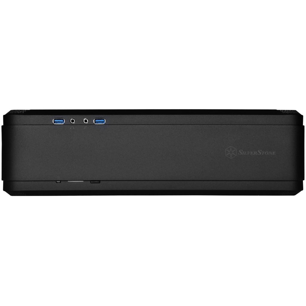 Silverstone sst-ftz01b-e desktop behuizing (zwart | 2x usb-a)