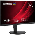 Viewsonic vg2408a-mhd 24 monitor (zwart, 1x hdmi, 1x displayport, vga, 100 hz)