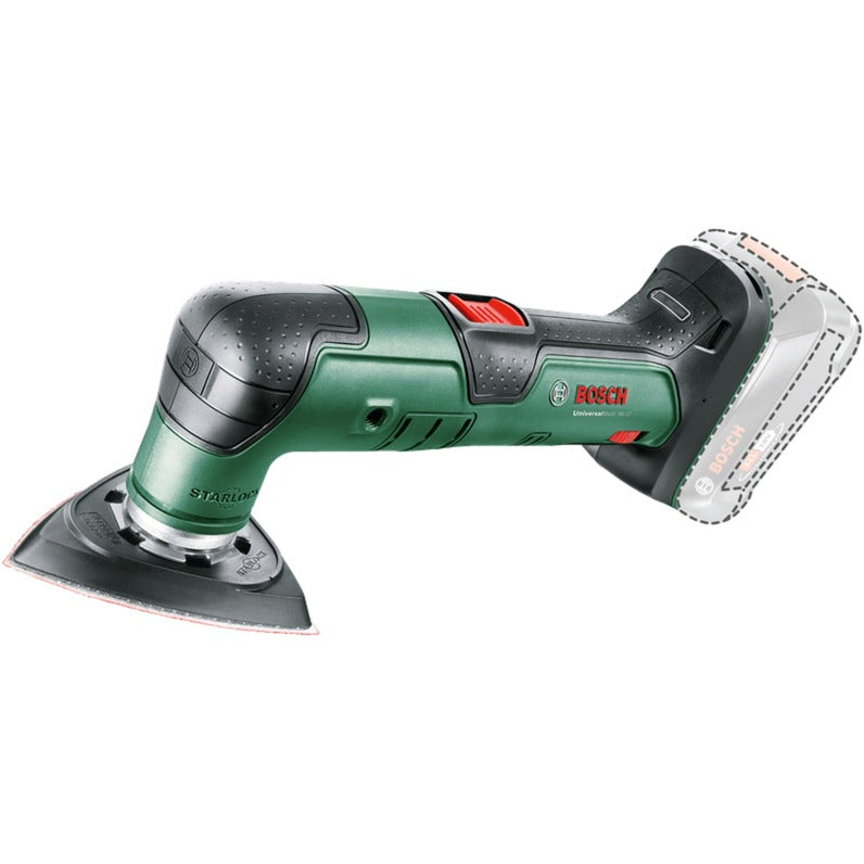 Bosch universalmulti 18v-32 multifunctioneel gereedschap (groen zwart, accu en oplader niet inbegrepen)