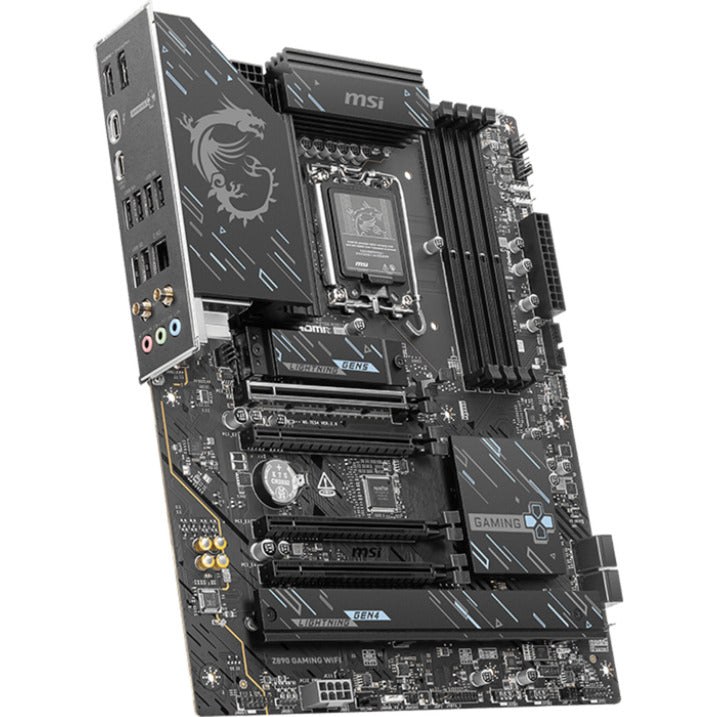 Msi z890 gaming wifi socket 1851 moederbord (zwart, raid, 2,5gb-lan, wi-fi 7, bt, sound, atx)